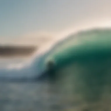 Surfing lessons at Ocean Beach showcasing vibrant waves