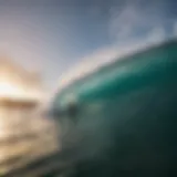 Dynamic surf footage captured with a GoPro mount