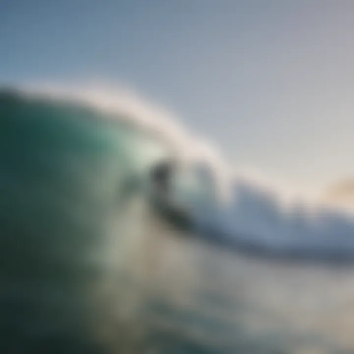 Customer using a South Bay Board Company surfboard on the water