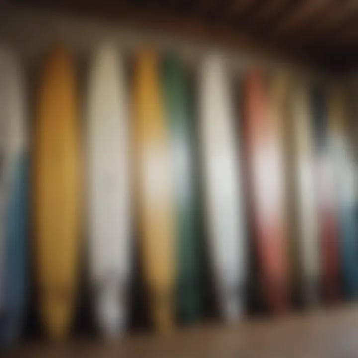 Display of various surfboards from South Bay Board Company