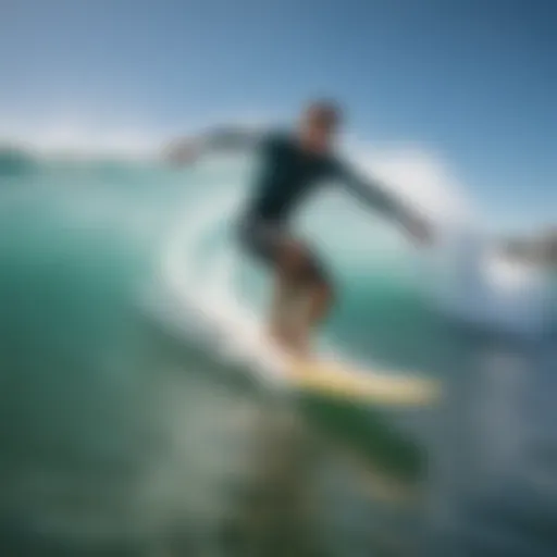 Dynamic surfing action captured in Destin's vibrant waters