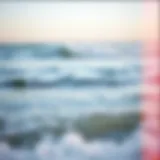 Relaxing ocean view with gentle waves