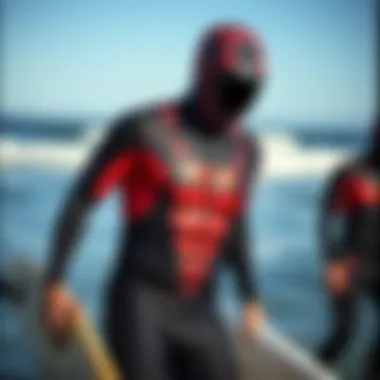 Innovative wetsuit designs featuring unique patterns and colors