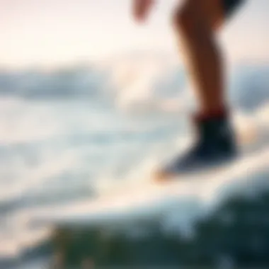 Maximizing Performance with Xcel Booties Surfer wearing Xcel booties in action on the waves