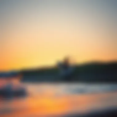 Sunset Surfing in Ventura A surfer riding a perfect wave at sunset in Ventura