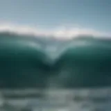 Ocean swell forming.