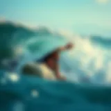 Dynamic surfer exhibiting pocket surfing technique