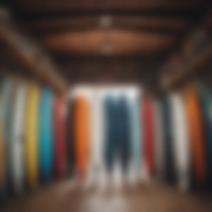 A vibrant online surf retail platform showcasing diverse surfboards and gear