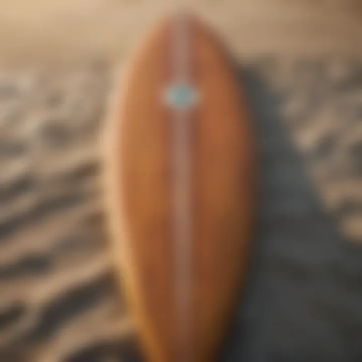 Historical surfboard showcasing traditional designs and craftsmanship