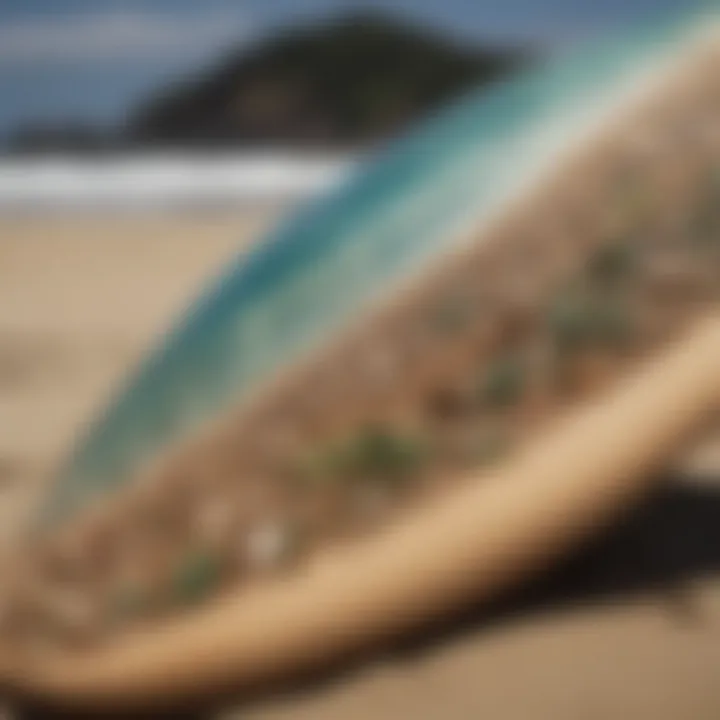 A collection of eco-friendly surfboards that highlight sustainability in design