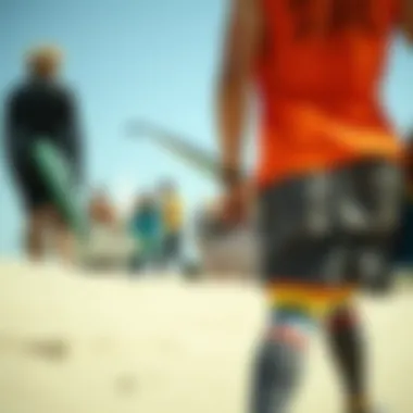 A Community Committed to Sustainability A vibrant community of surfers gathered for a beach cleanup event