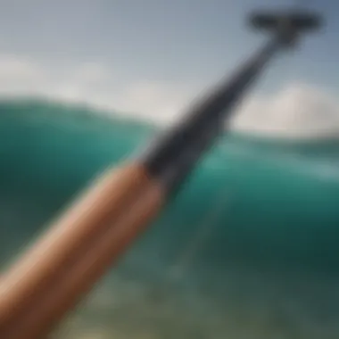 Detailed view of the Ugly Stik Surf Rod showcasing its robust build and design