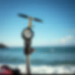 Anemometer measuring wind speed