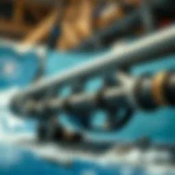 Detailed view of Cabrinha Bar components showcasing its engineering design