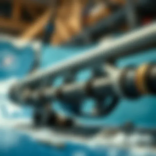 Detailed view of Cabrinha Bar components showcasing its engineering design