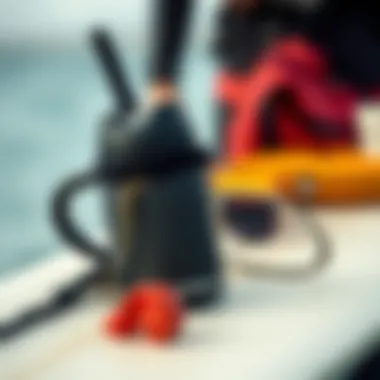 Essential Surfing Gear Close-up of surfing gear and equipment