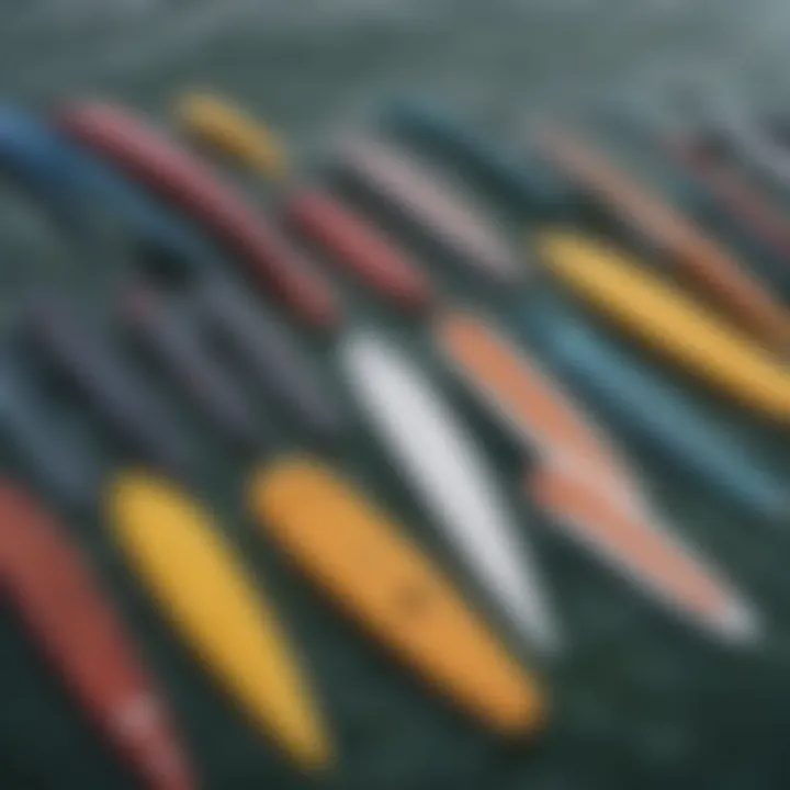 Diagram showing various types of motor fins