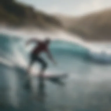 Visual representation of environmental insights provided by Ventusky for surfers.