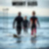 Wetsuit size chart with measurements