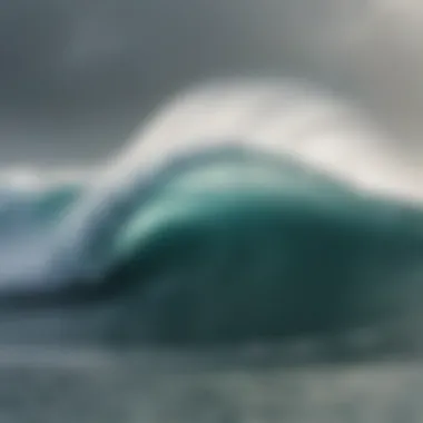 Ocean waves influenced by wind patterns